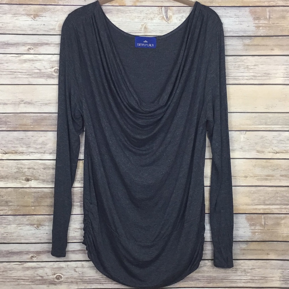 Yoga 🧘‍♂️ Top Large Drape Neck Comfy Shirt